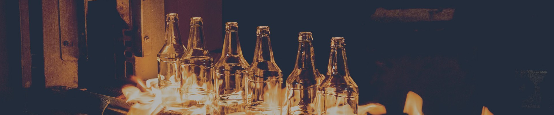 Production of glass bottles